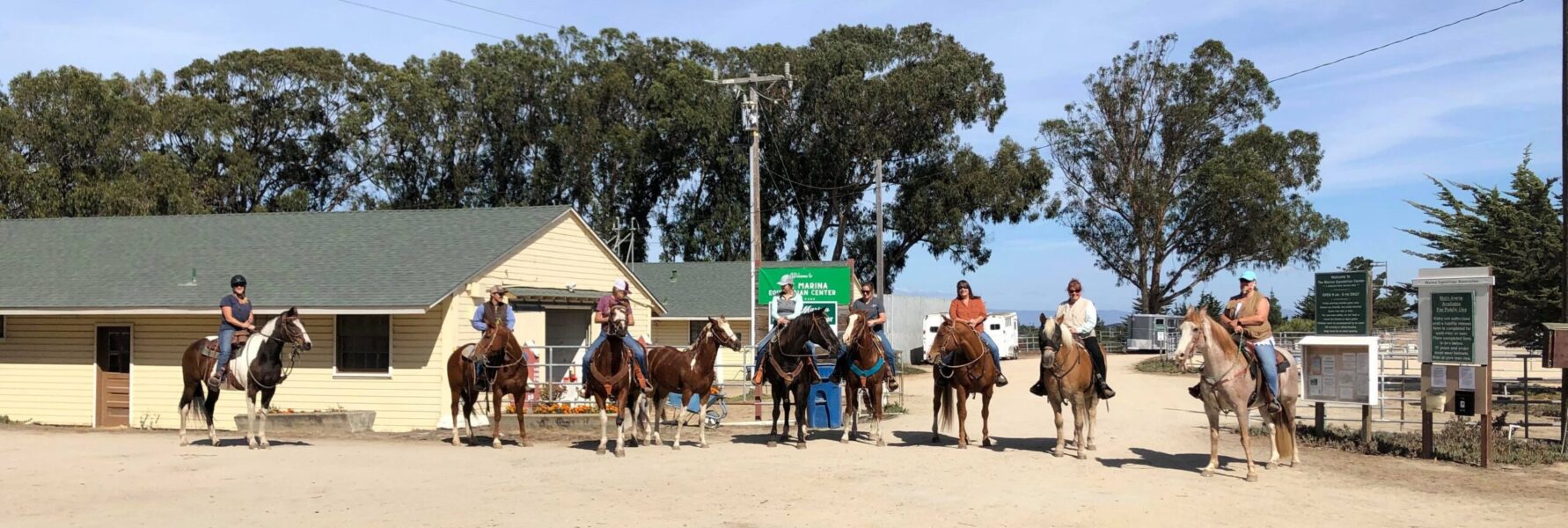 MB Equestrians In Front Of Marina Equestrian Center